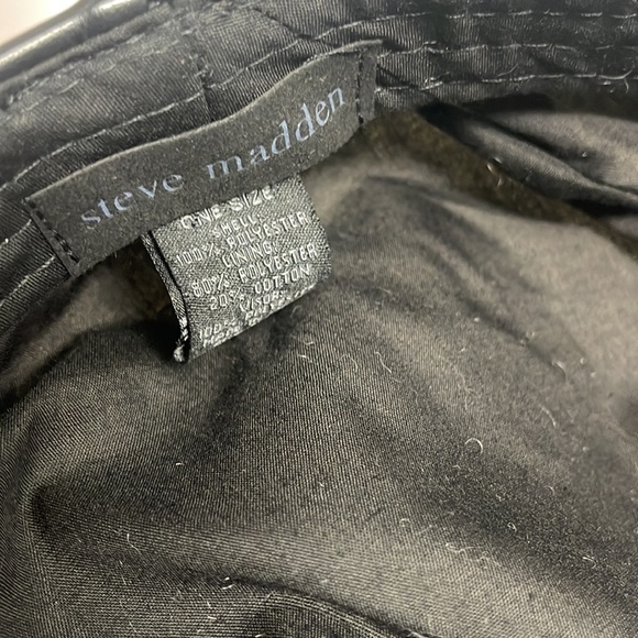 BNWT Women's Steve Madden Ivory/Black Captain style Hat - Picture 6 of 9